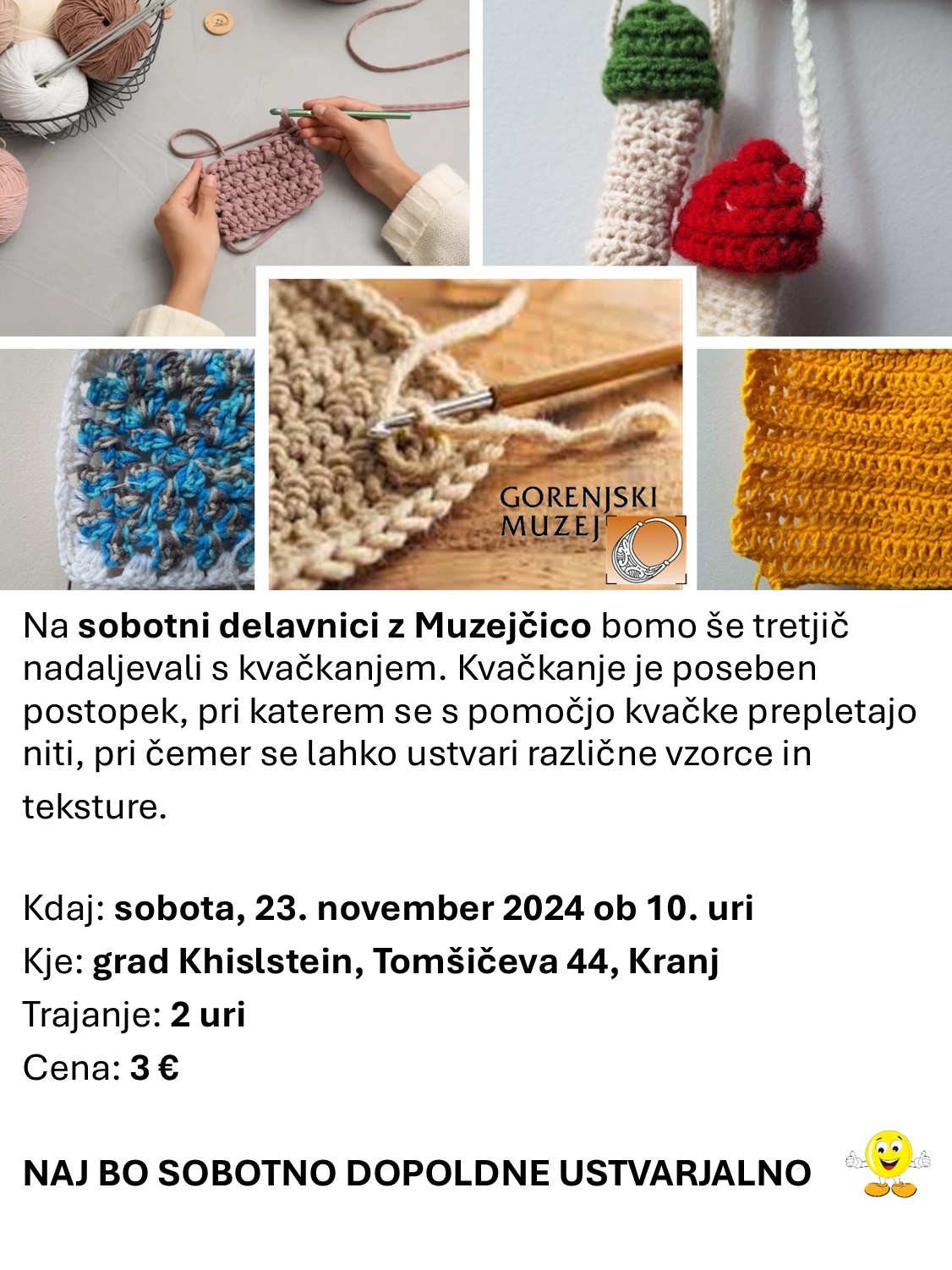 [:SI]Sobotna delavnica z Muzejčico[:] @ Grad Khislstein