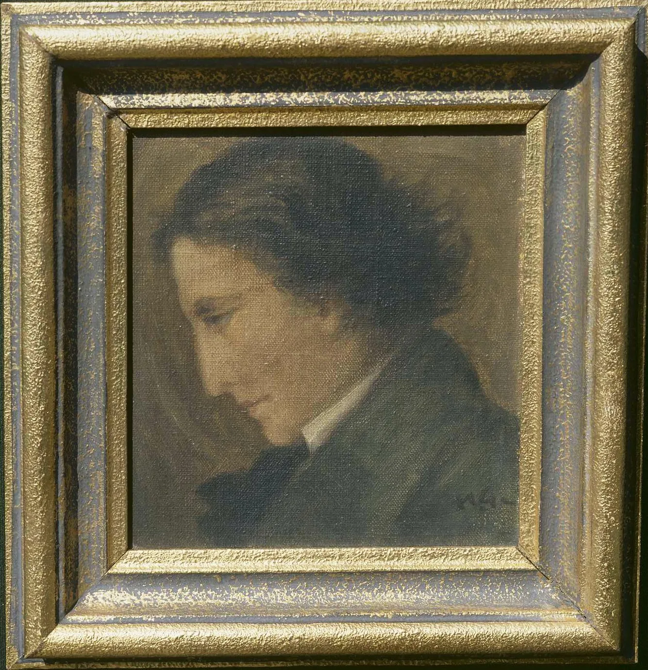 Maksim Gaspari, France Prešeren, olje, platno, 1948