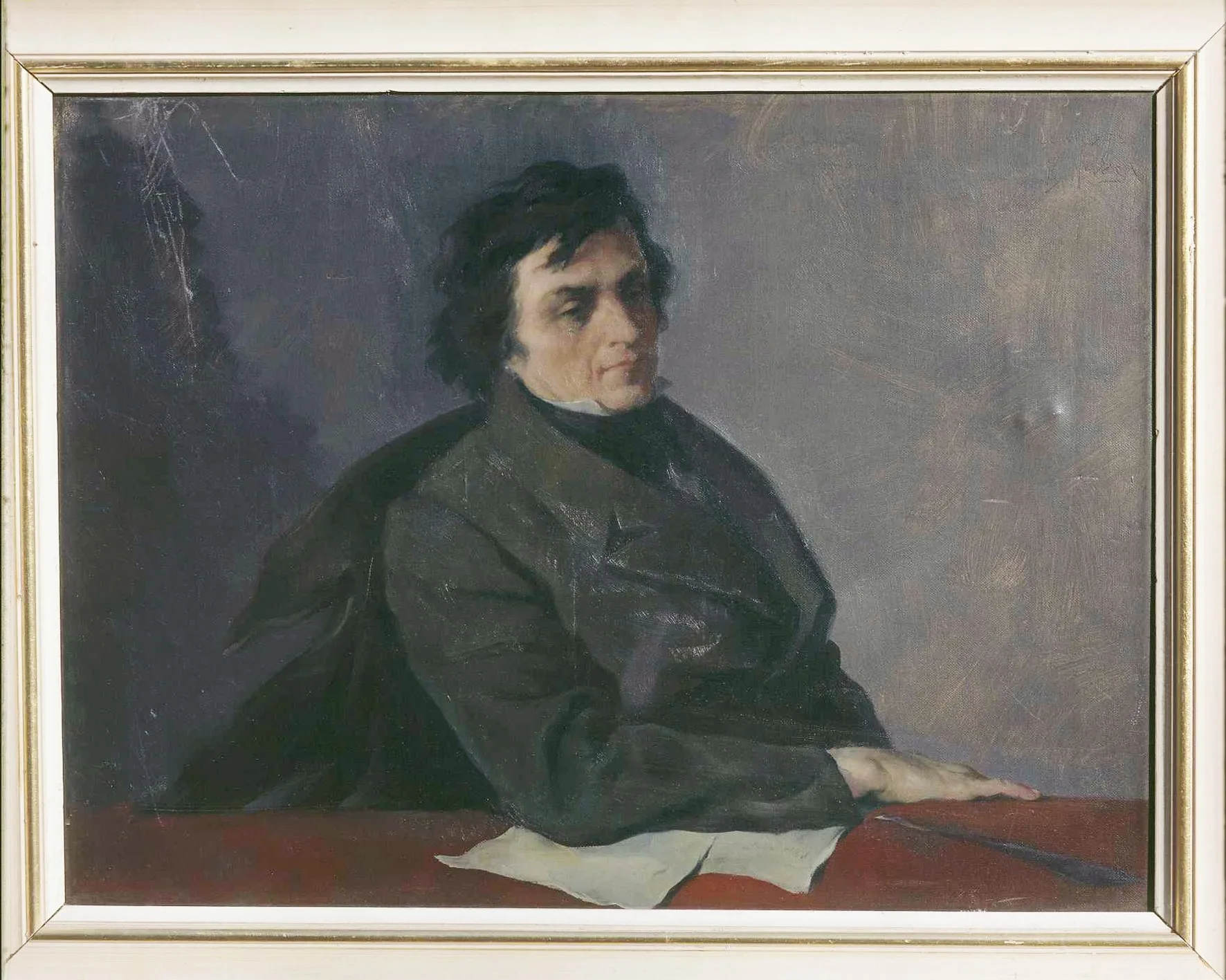 Božidar Jakac, France Prešeren, olje, platno, 1953